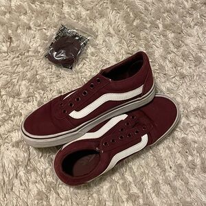 Burgundy vans